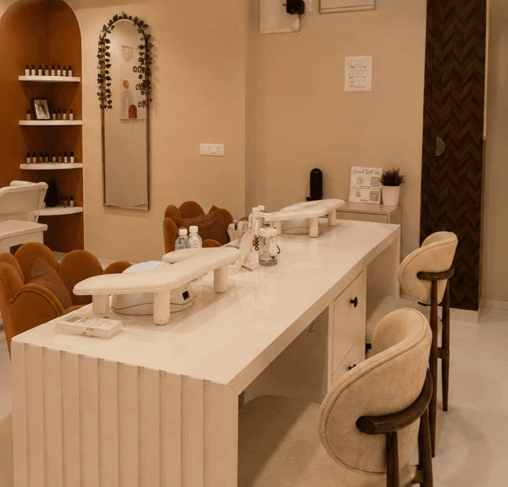 Prishcious Nails & Academy studio interior and treatment atelier in Ghatkopar East Mumbai
